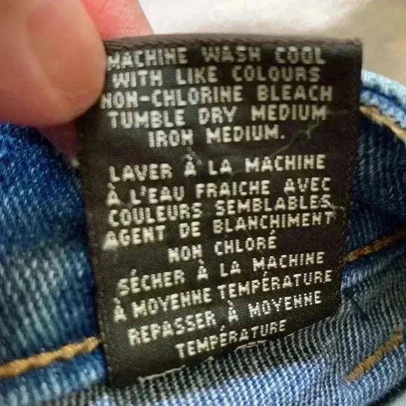 Cotton Ginny petite  Vintage heavy weight denim, wide leg, high rise jeans - Picture 6 of 9